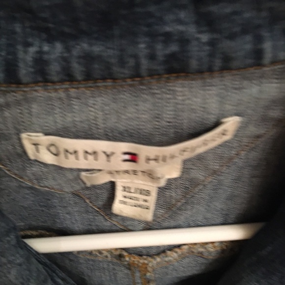 Tommy Hilfiger Distressed Jean Jacket XL - Picture 2 of 10